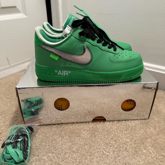 Nike Air Force 1 Off-White Brooklyn Spark Green - Picture 7 of 7